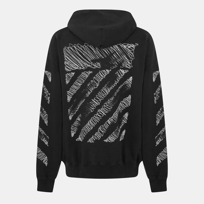 Scrib Diag Pullover Hoodie