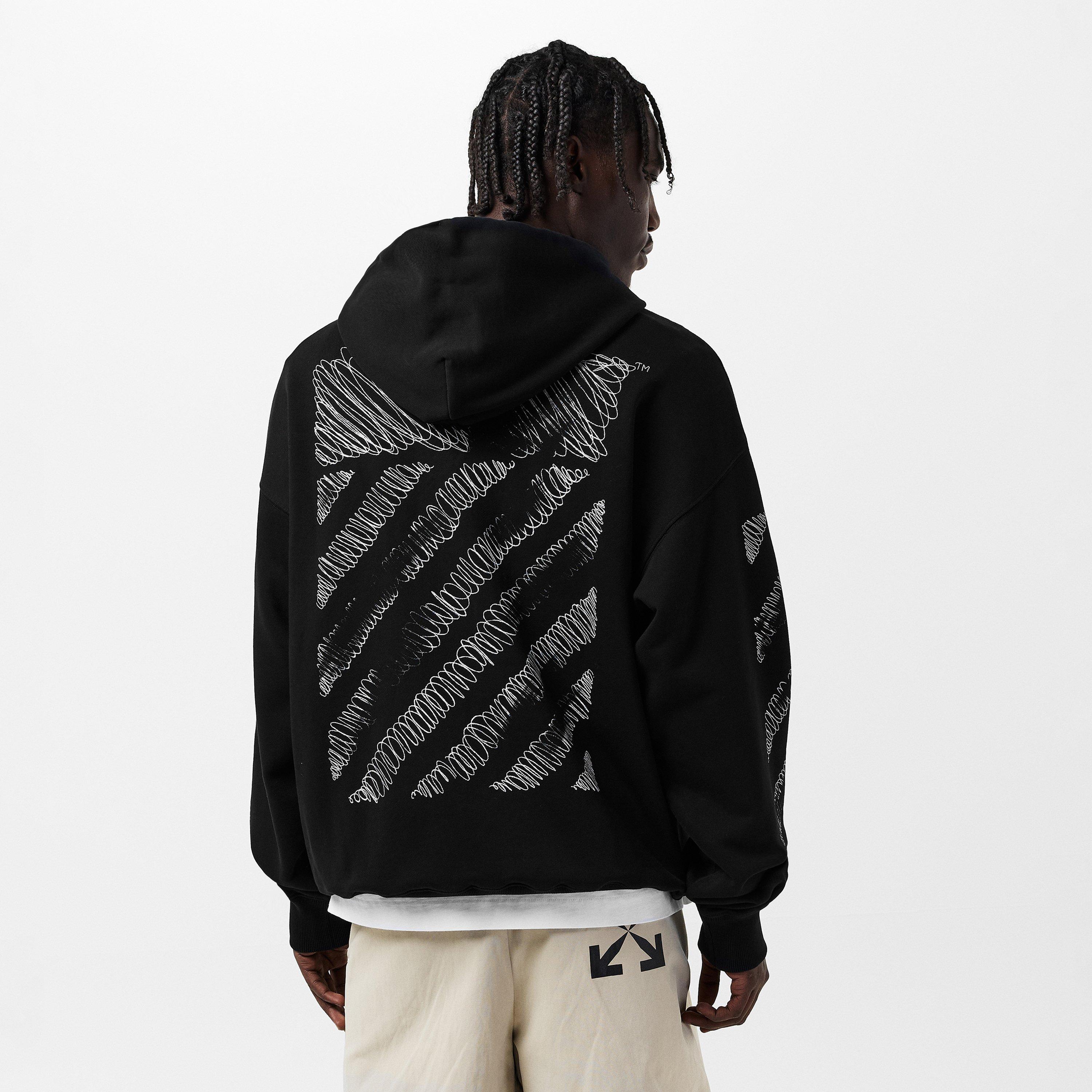 Scrib Diag Pullover Hoodie
