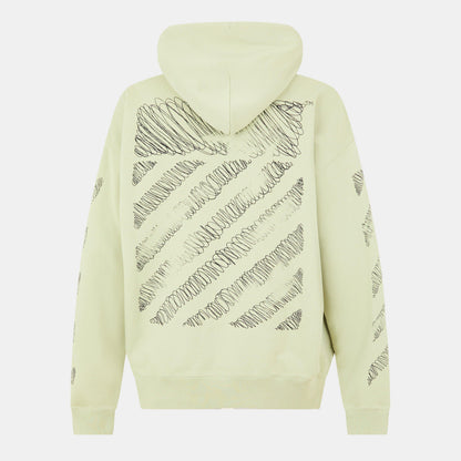 Scrib Diag Pullover Hoodie