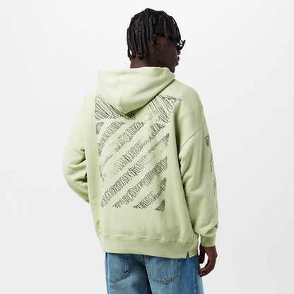 Scrib Diag Pullover Hoodie