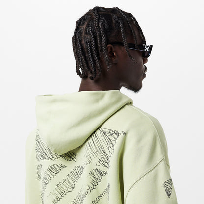 Scrib Diag Pullover Hoodie