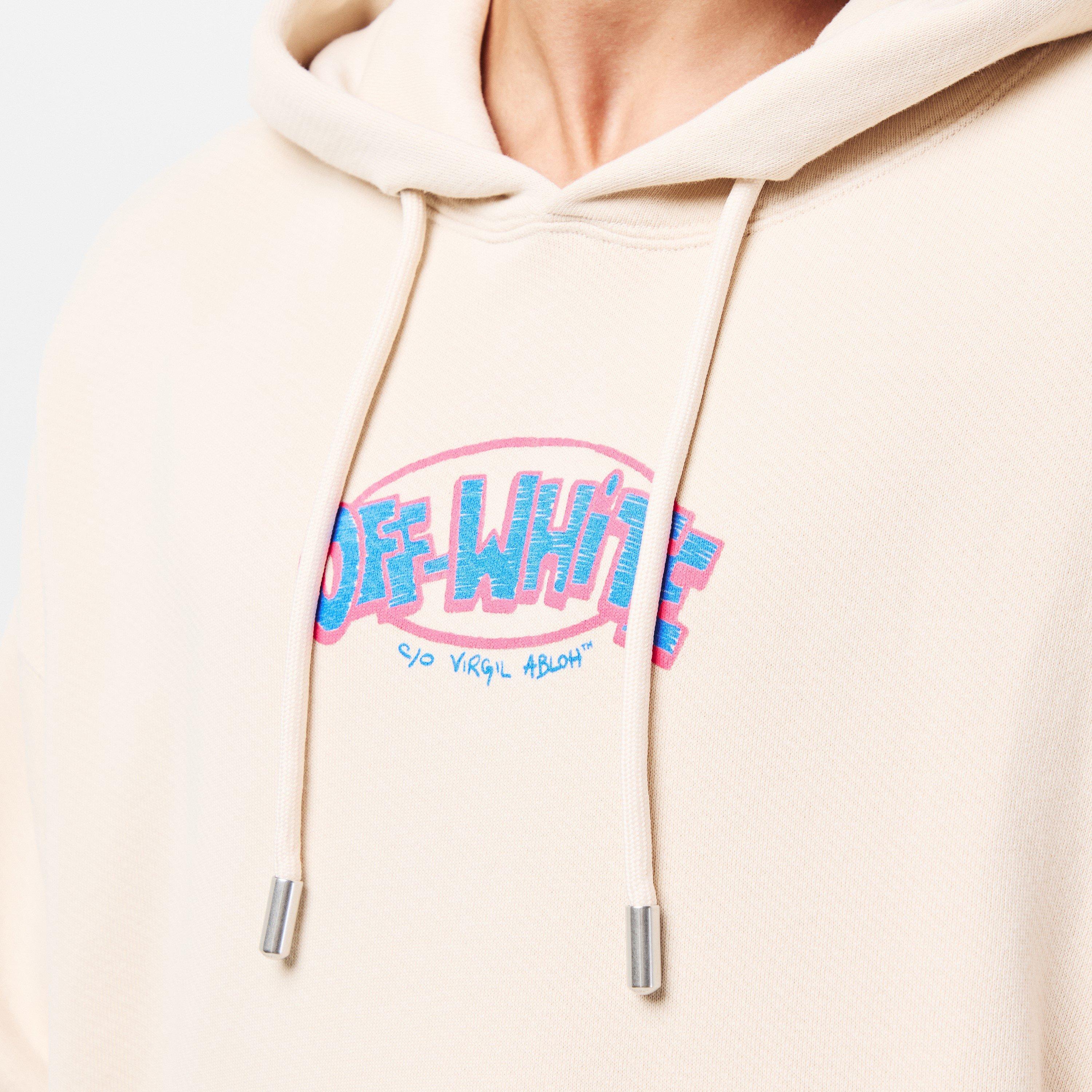 Men's Sketch Doodle-Style Logo Hoodie