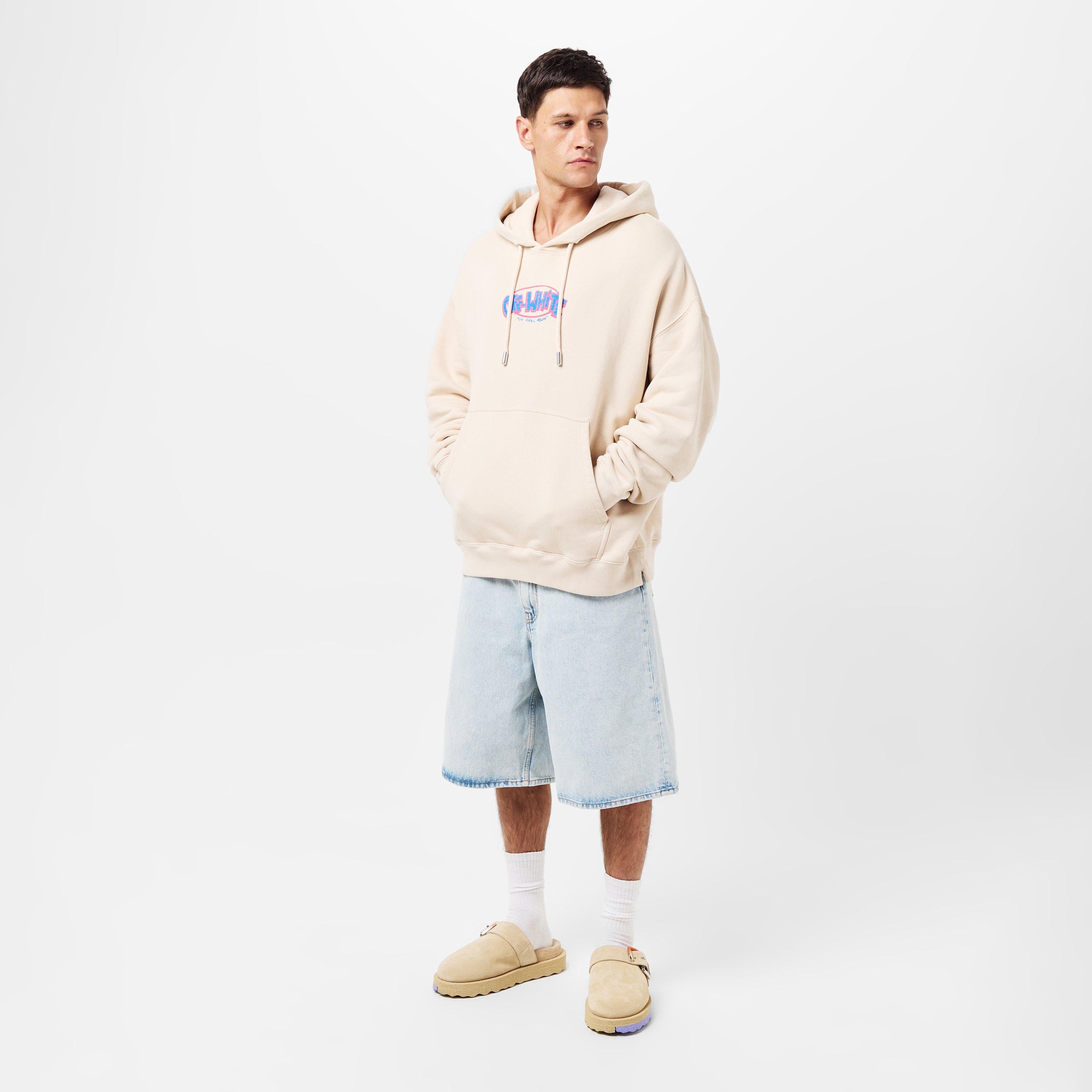 Men's Sketch Doodle-Style Logo Hoodie
