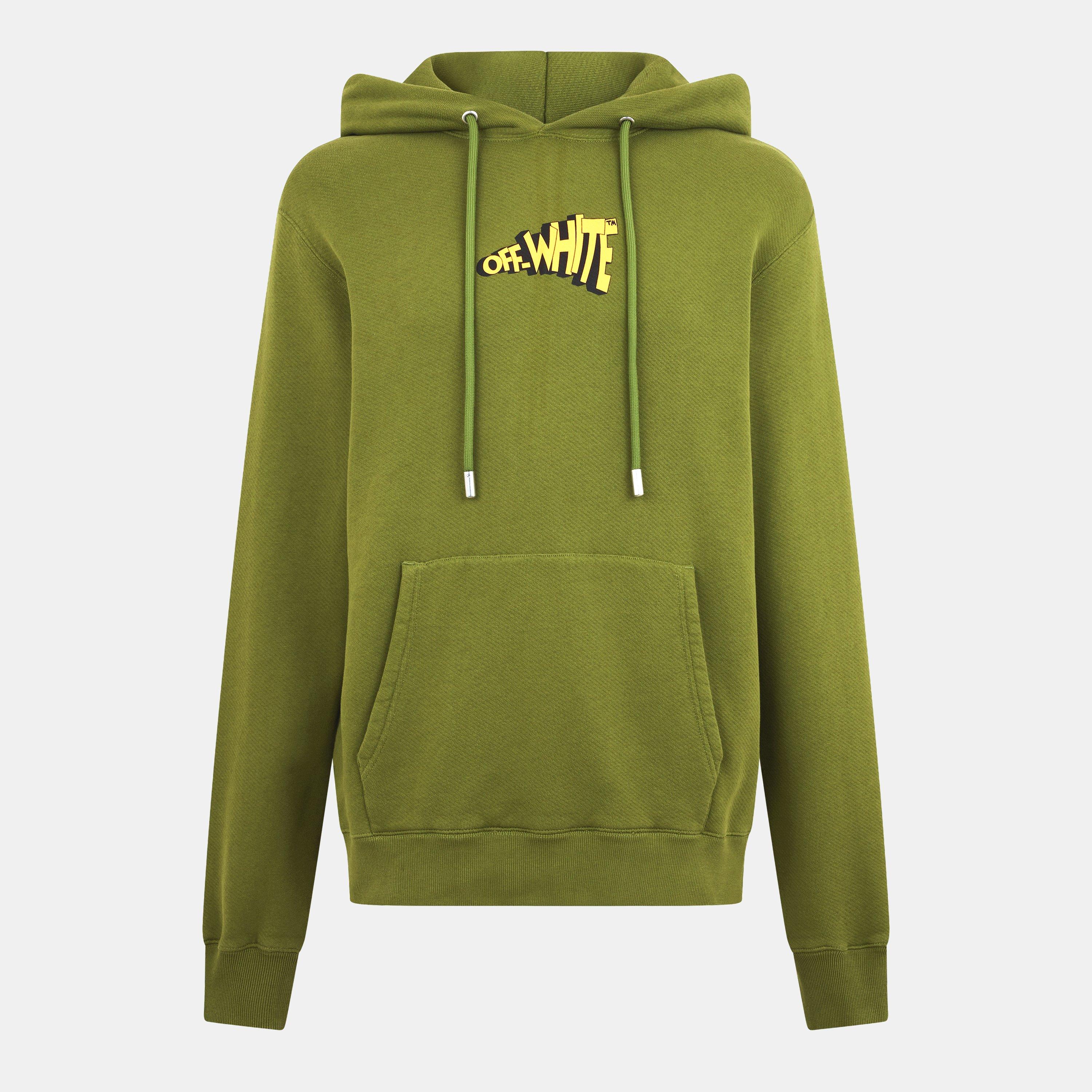 Men's Ctn Slim Hoodie, Cartoon Arrows Design