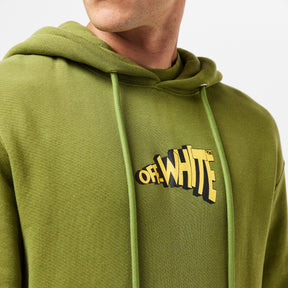 Men's Ctn Slim Hoodie, Cartoon Arrows Design