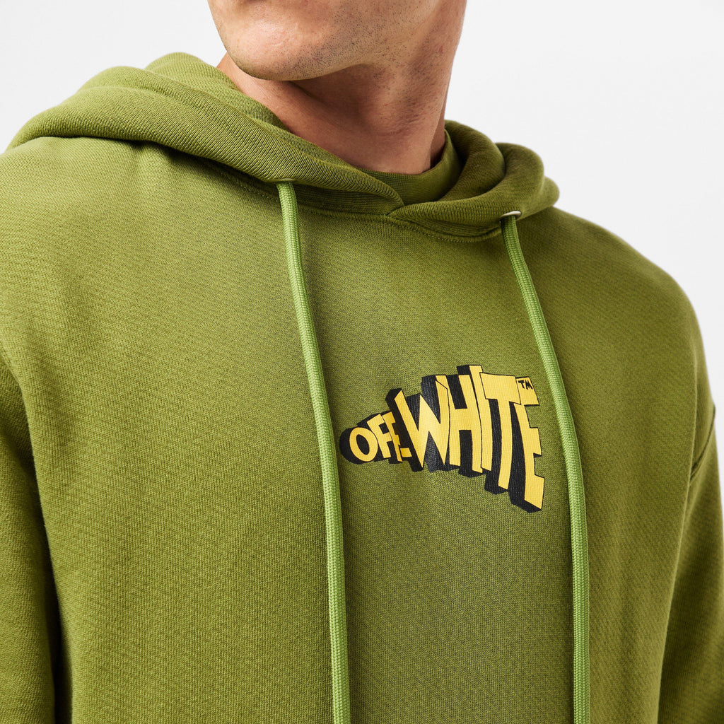 Men's Ctn Slim Hoodie, Cartoon Arrows Design