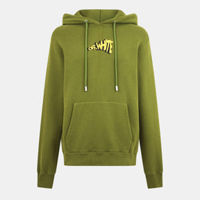 Men's Ctn Slim Hoodie, Cartoon Arrows Design