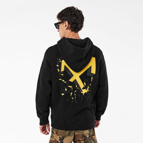 Men's Ctn Slim Hoodie, Cartoon Arrows Design