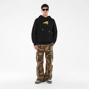 Men's Ctn Slim Hoodie, Cartoon Arrows Design