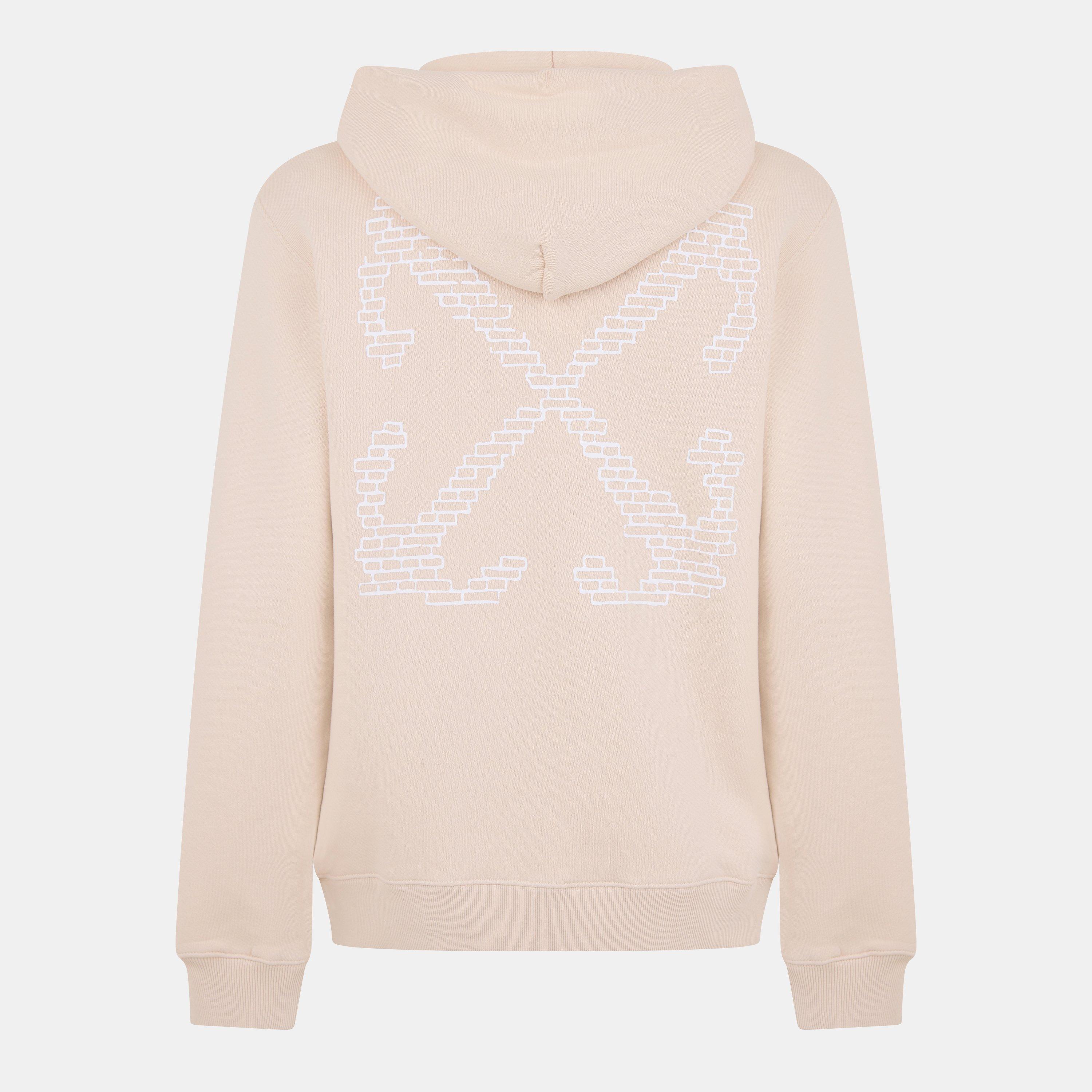 Brick Arrows Jersey Fleece Long Sleeve Slim Fit Hoodie