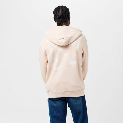 Brick Arrows Jersey Fleece Long Sleeve Slim Fit Hoodie