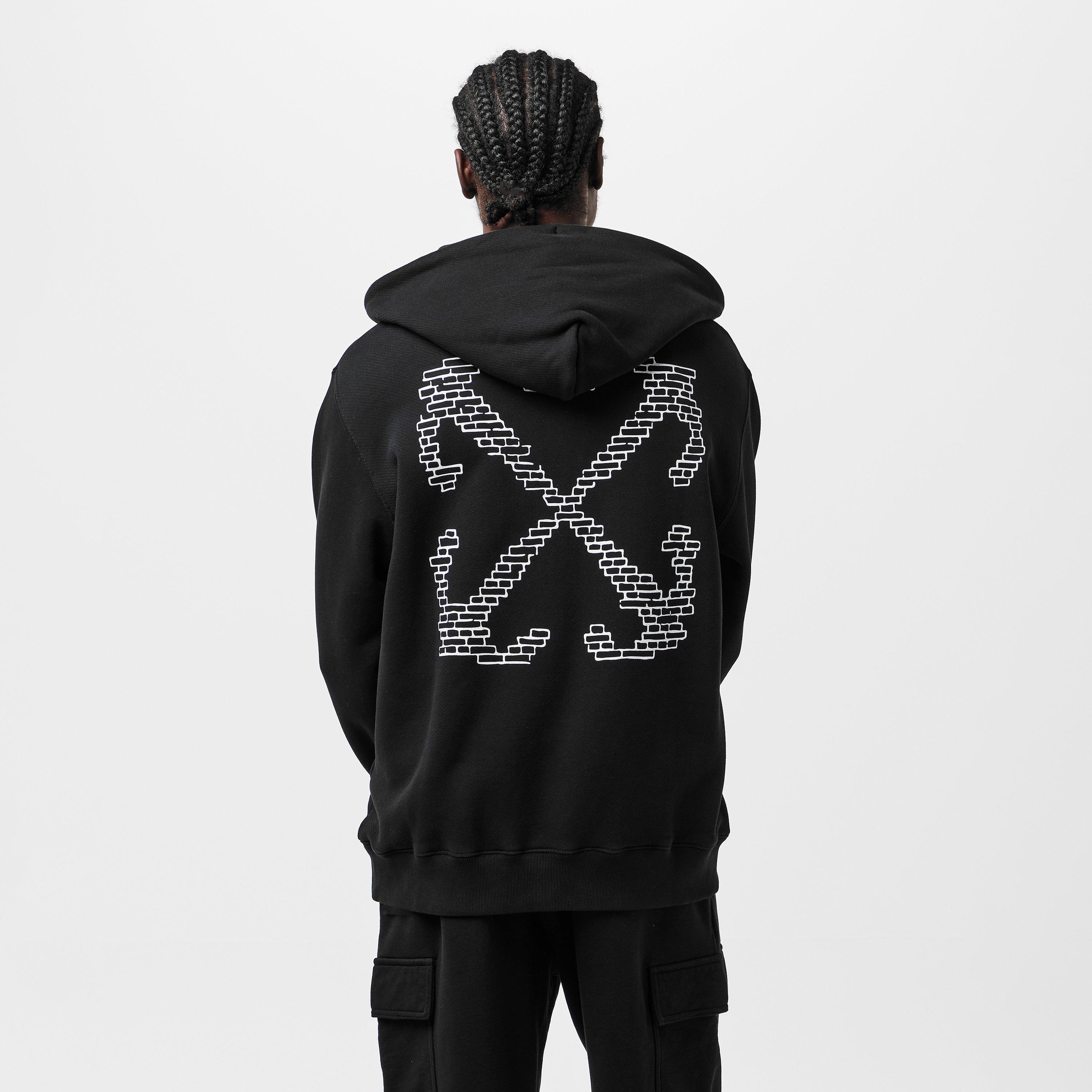 Brick Arrows Jersey Fleece Long Sleeve Slim Fit Hoodie