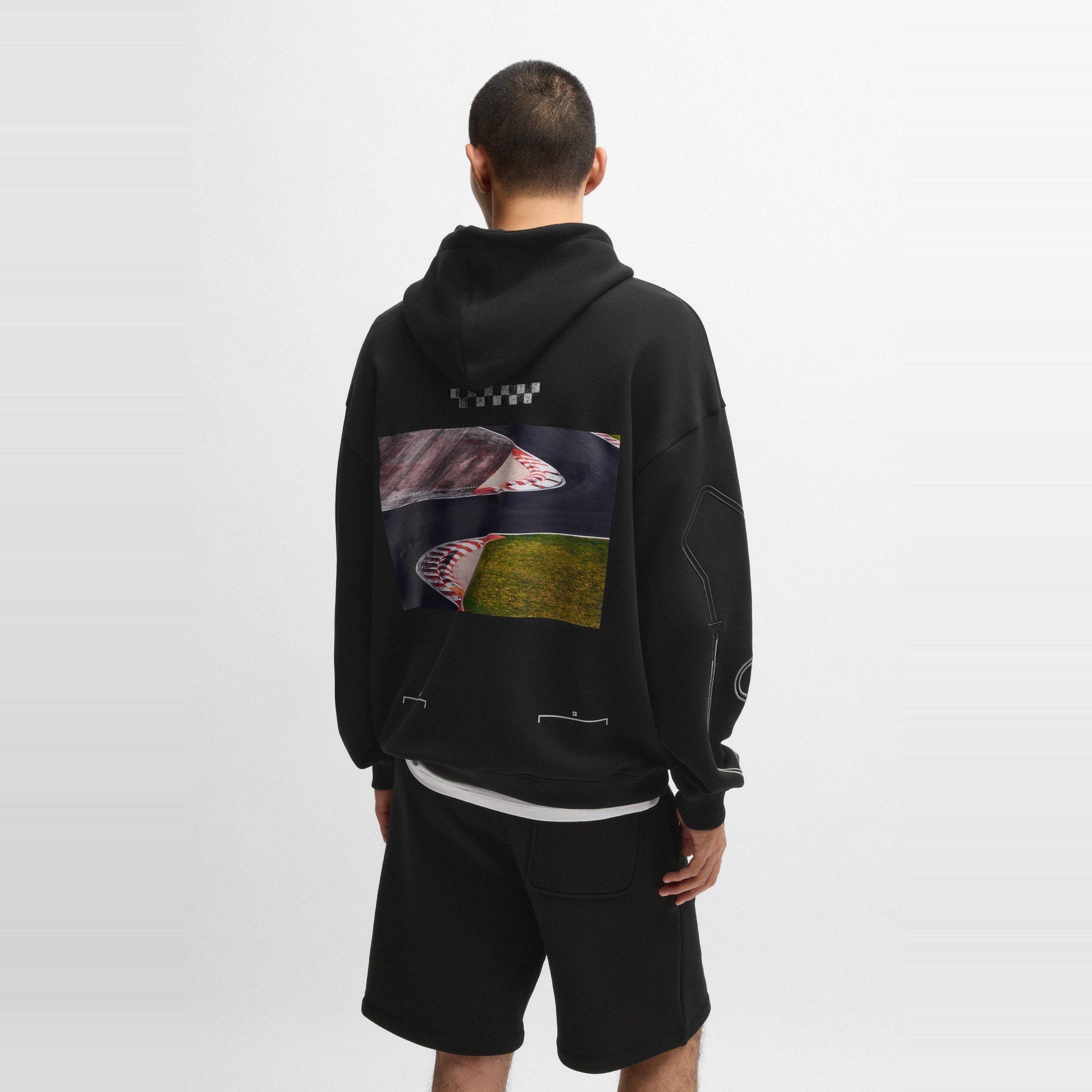 Racing-Print Hoodie