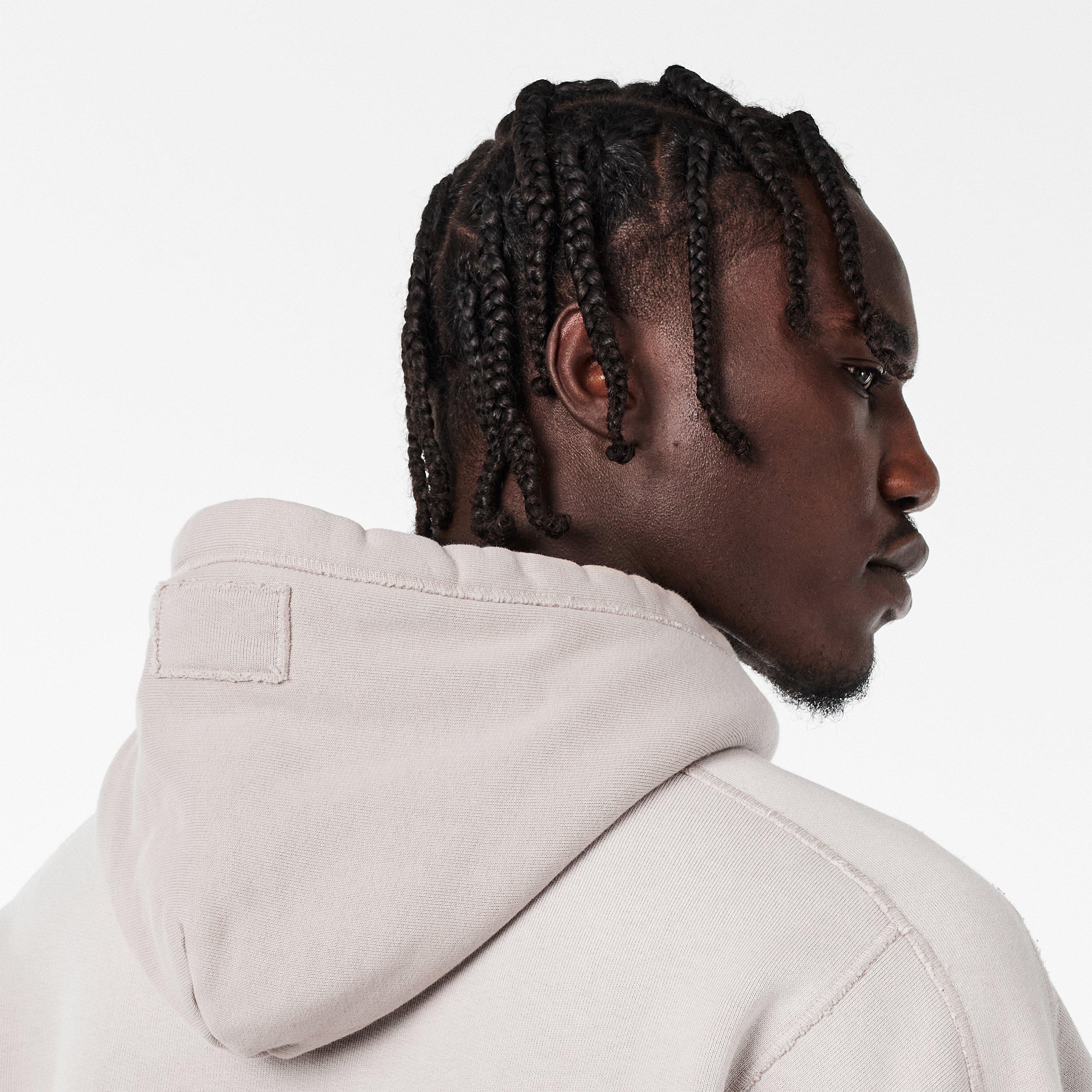 Rep Stepped Detail Relaxed Fit Hoodie