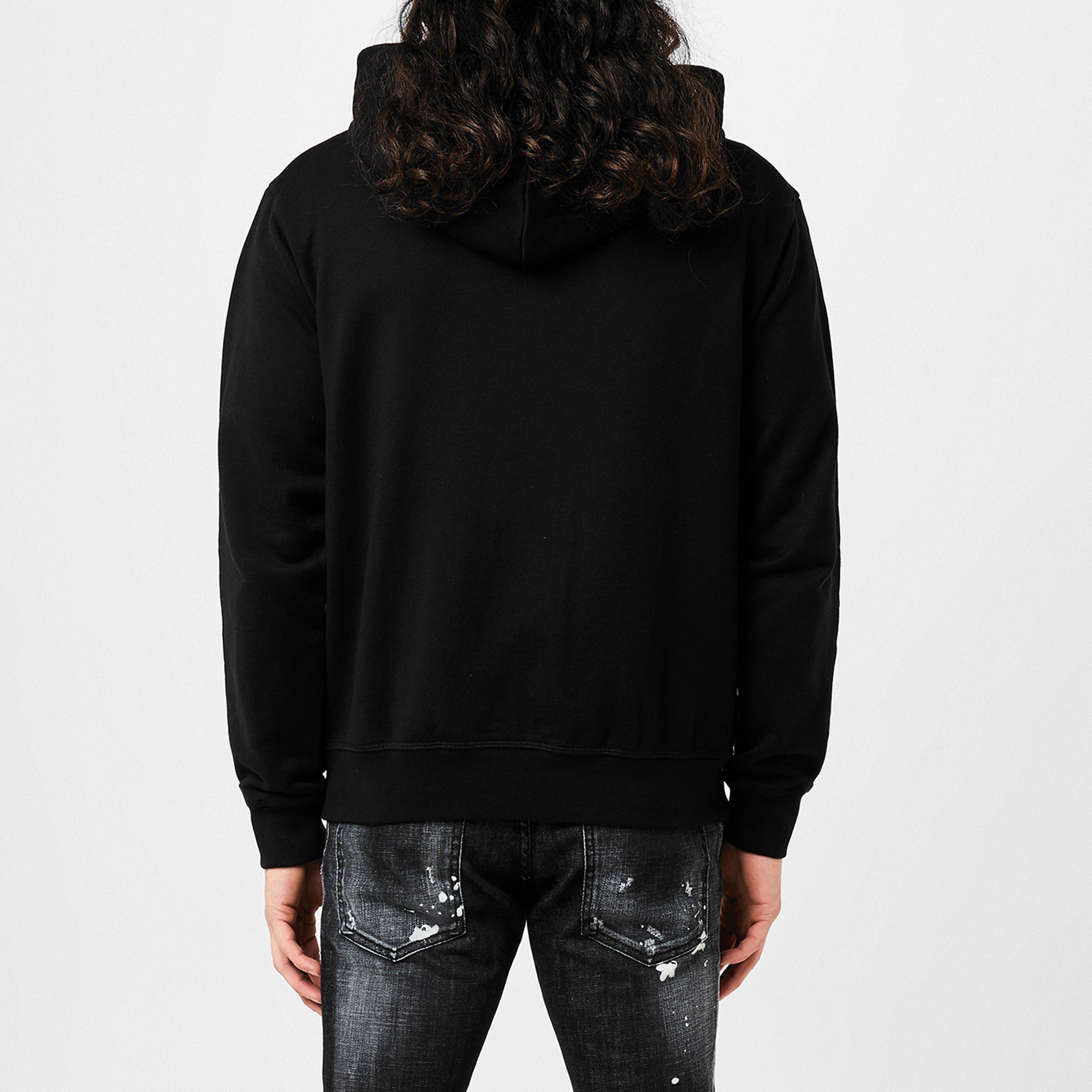 Logo Print Zip Hoodie