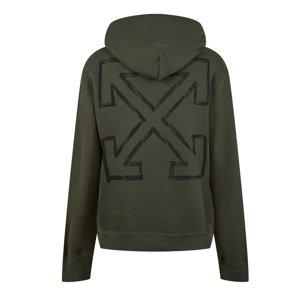 Arrow Print Logo Hoodie
