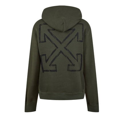 - Arrow Print Logo Long Sleeve Hoodie