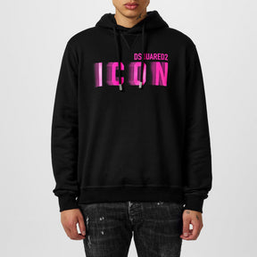 Icon Print Cotton Hoodie