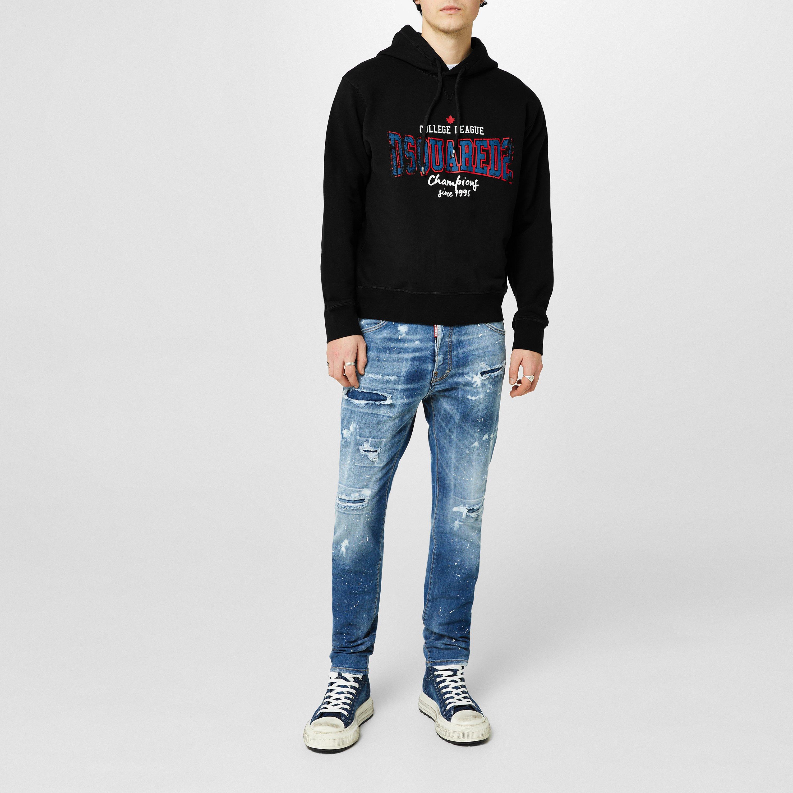 Distressed College League Hoodie