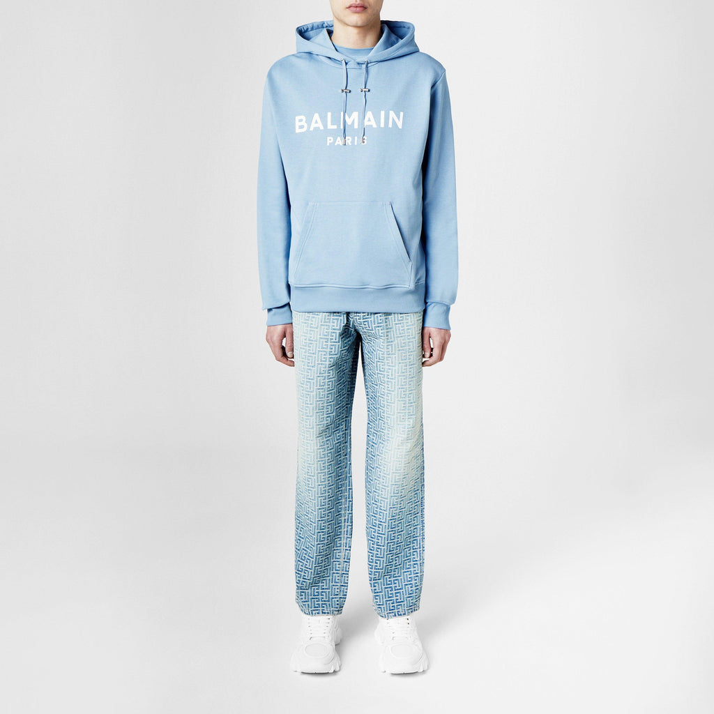 Men's Logo Cotton Printed Hoodie