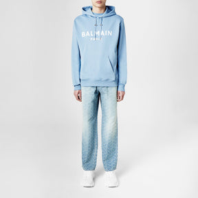 Men's Logo Cotton Printed Hoodie