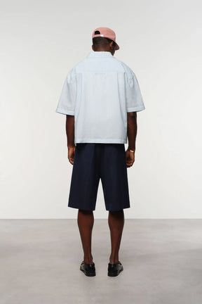 Striped Seersucker Summer Shirt