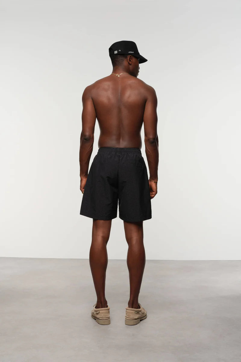 Textured Seersucker Swim Shorts