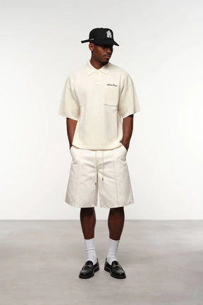 Pique knitted polo