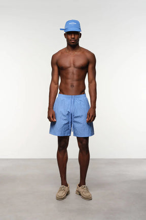 Minimal Seersucker Swim Shorts