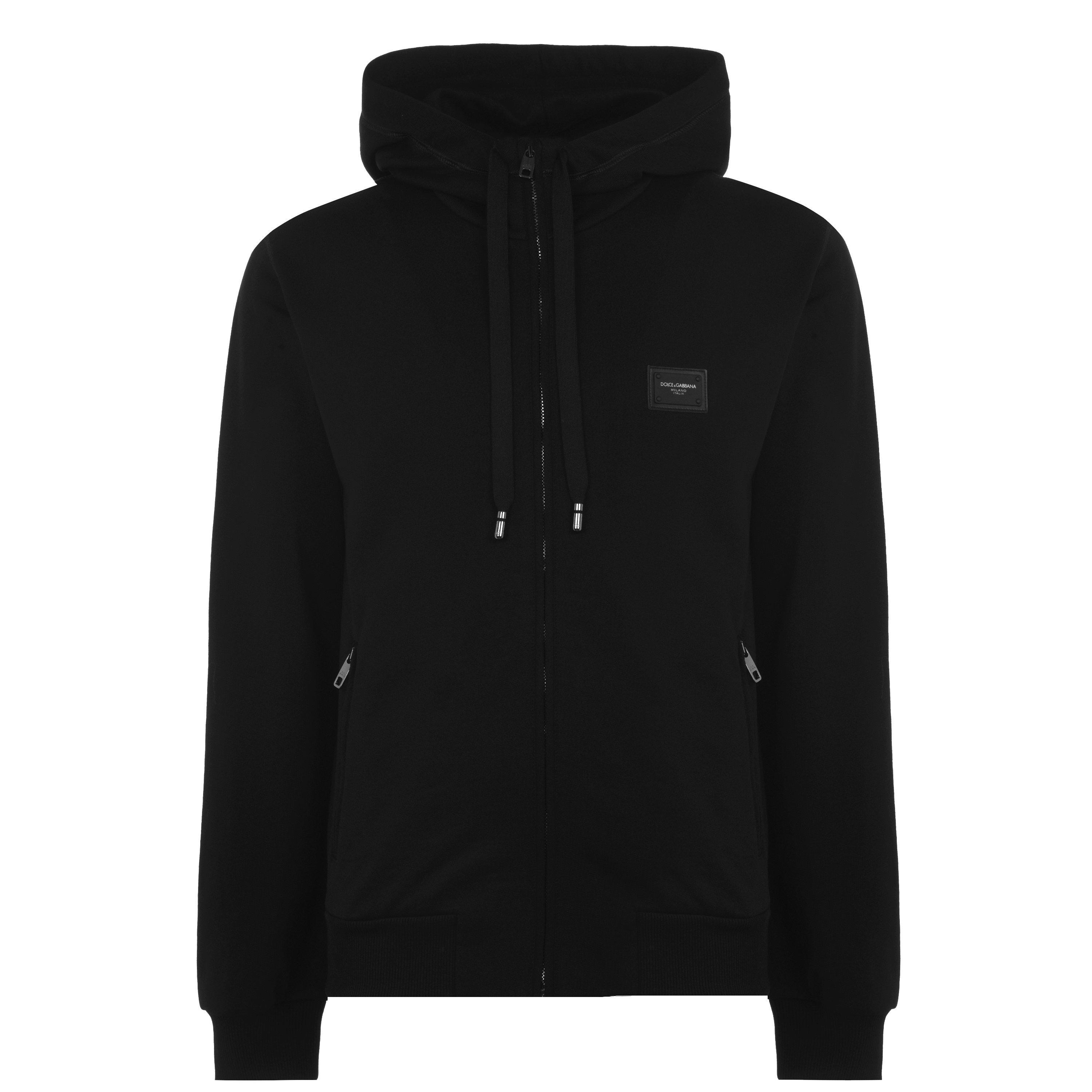 Rubber Plate Zip Hoodie