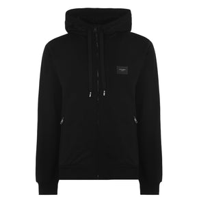 Rubber Plate Zip Hoodie