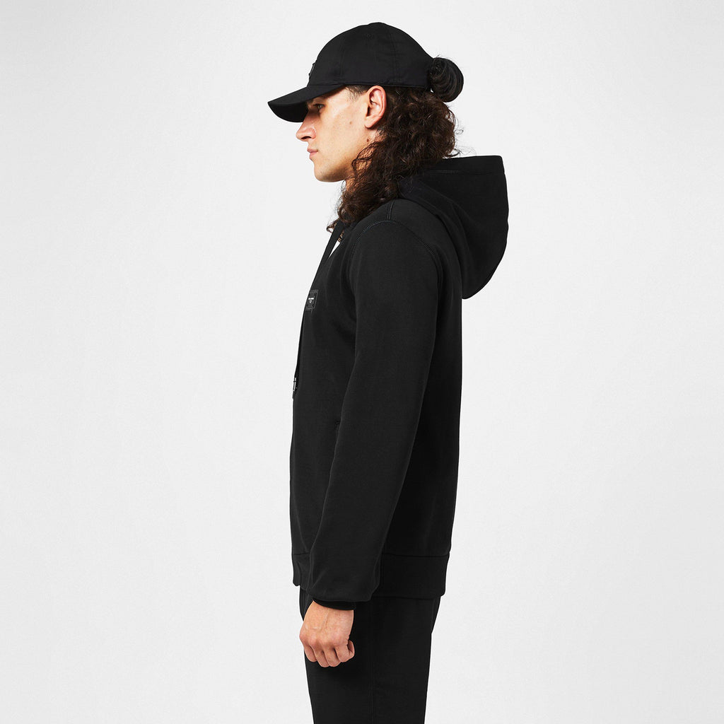 Rubber Plate Zip Hoodie