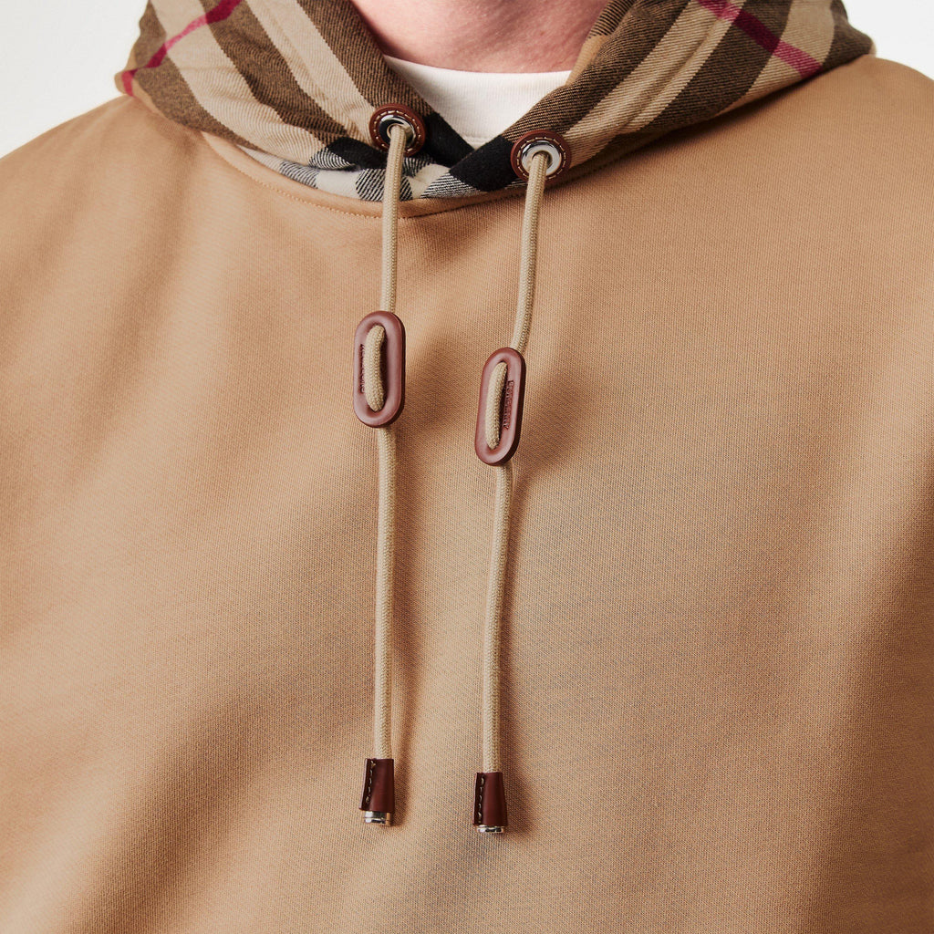 Men's Check Cotton Hoodie