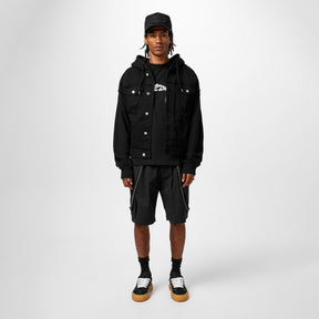 Hooded Denim Jacket