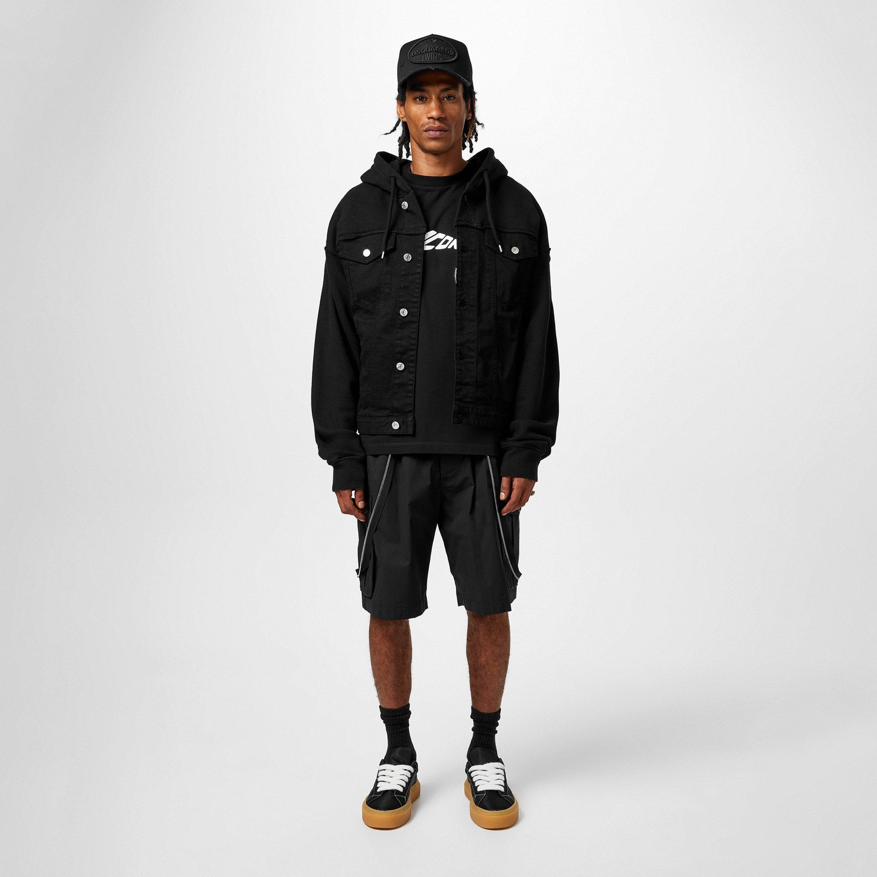 Hooded Denim Jacket