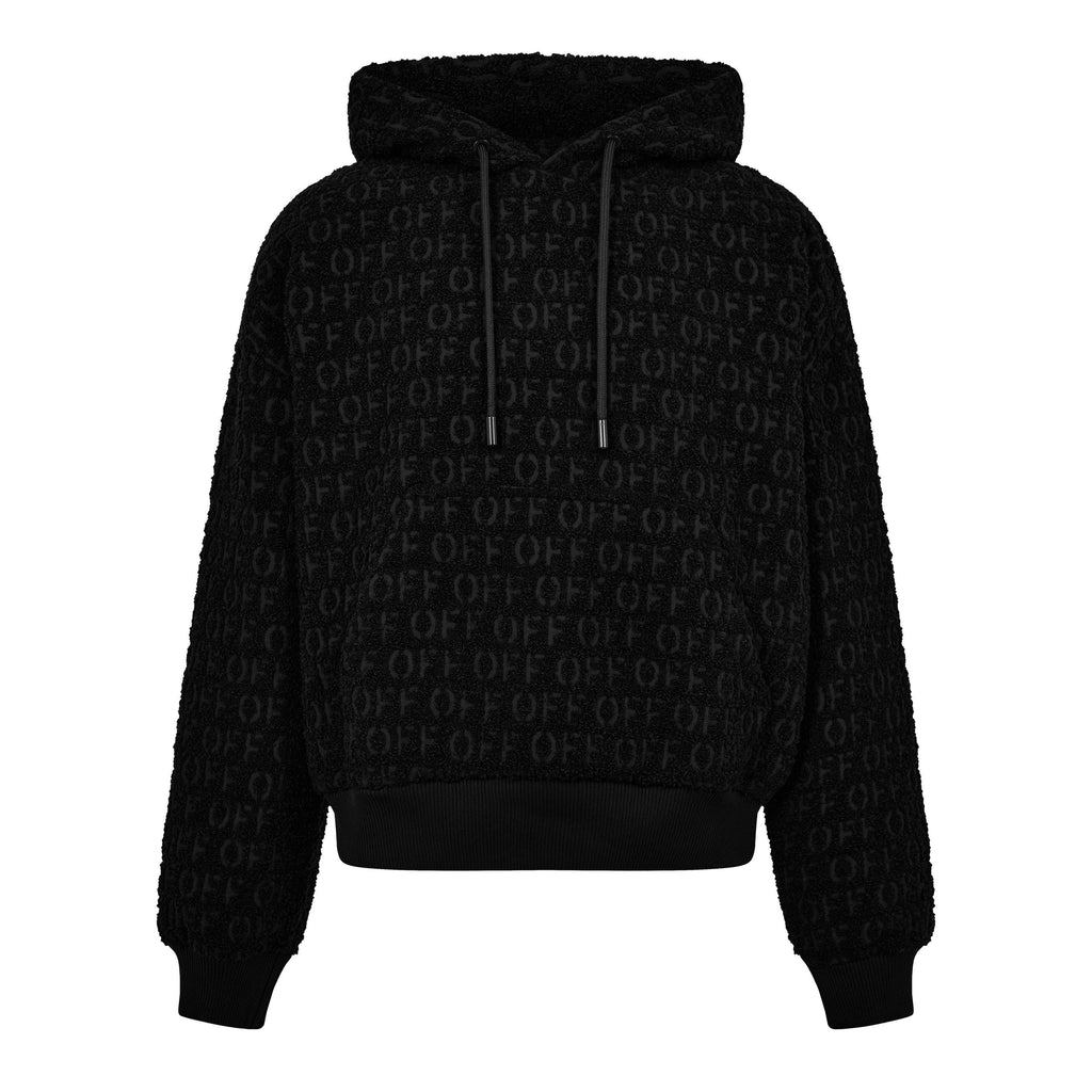 Men's Bouclé Hoodie, Luxurious Construction
