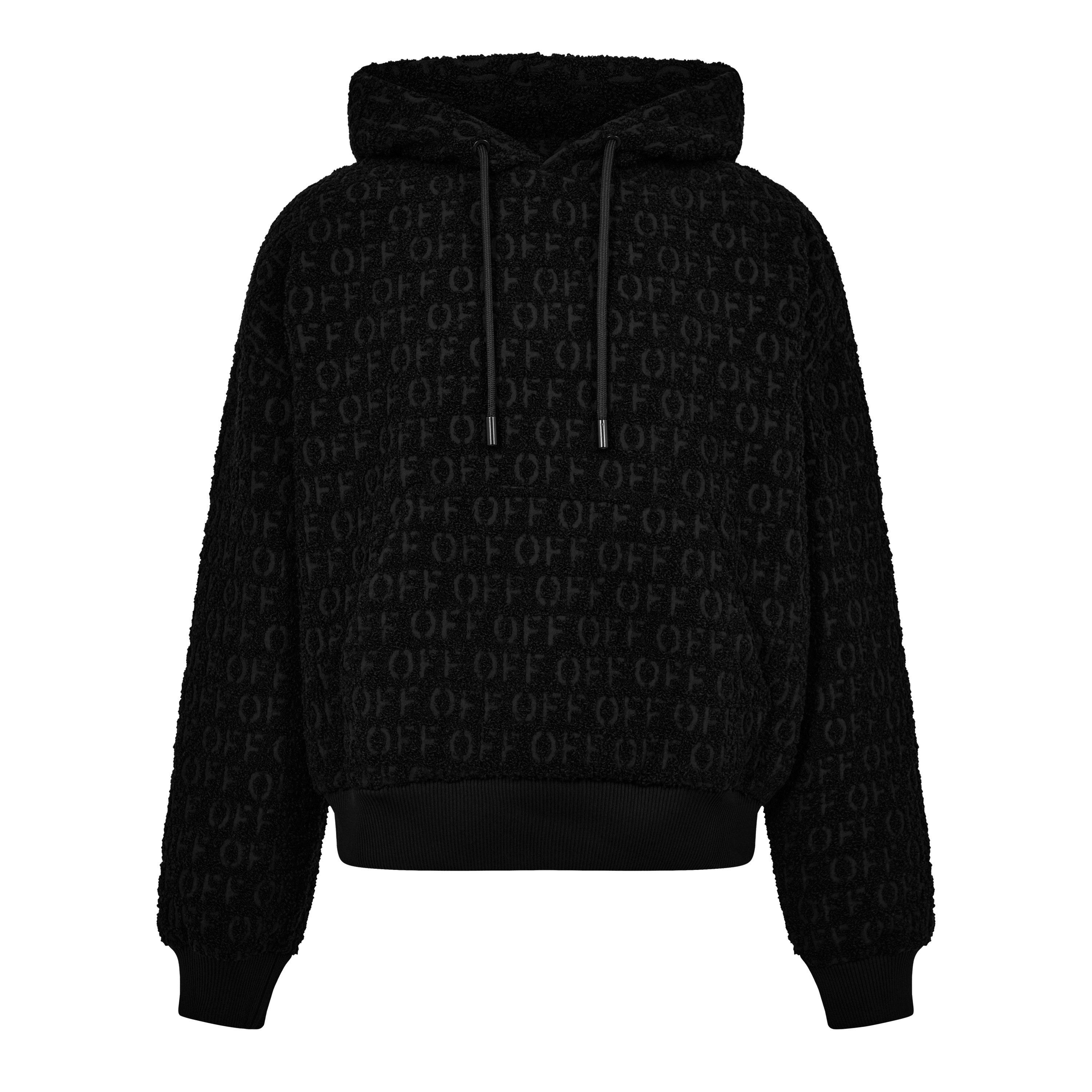 Men's Bouclé Hoodie, Luxurious Construction