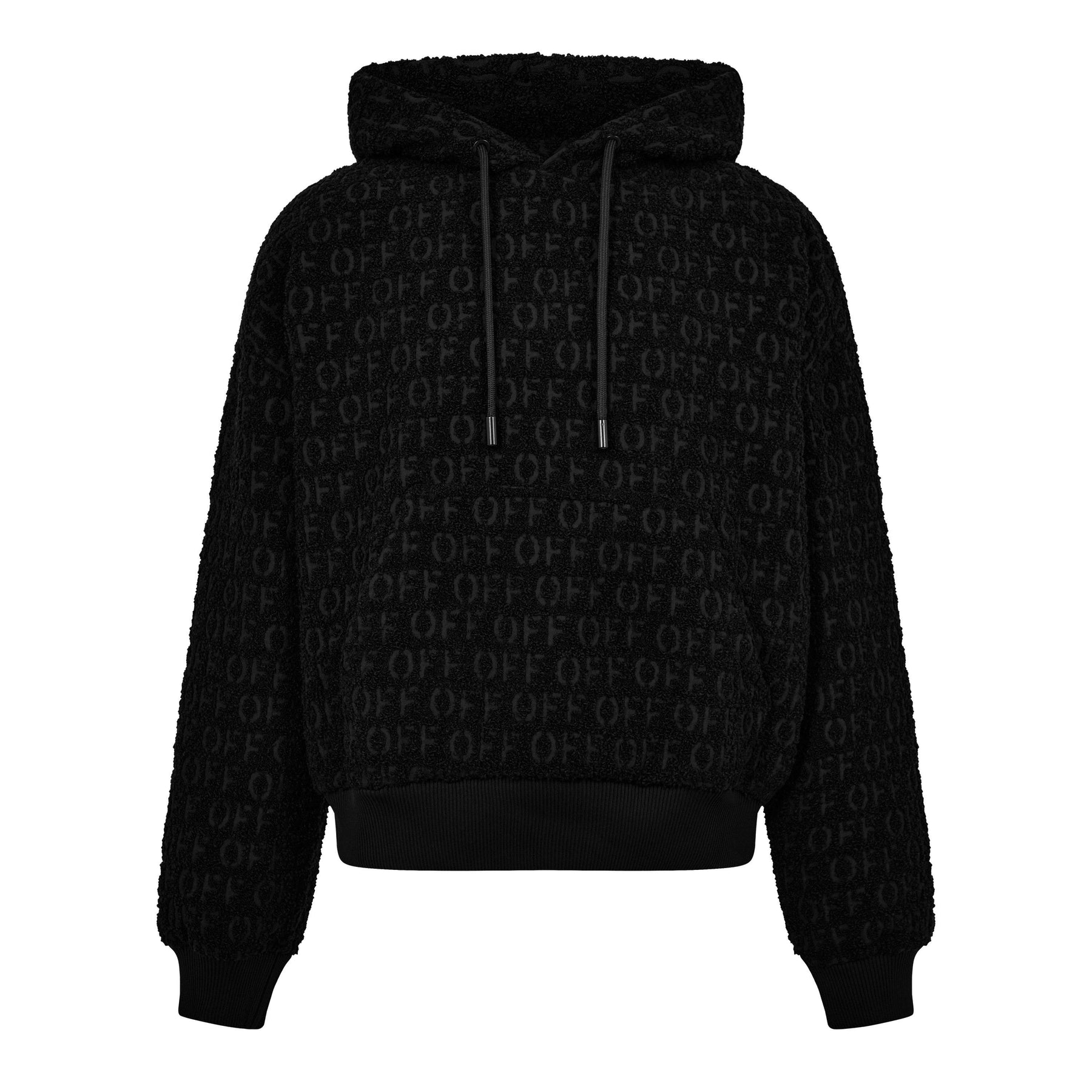 Men's Bouclé Hoodie, Luxurious Construction