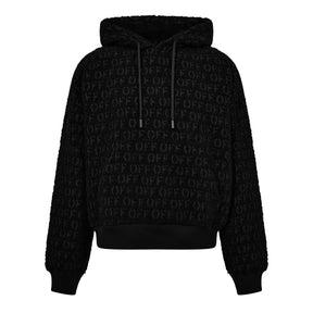 Men's Bouclé Hoodie, Luxurious Construction