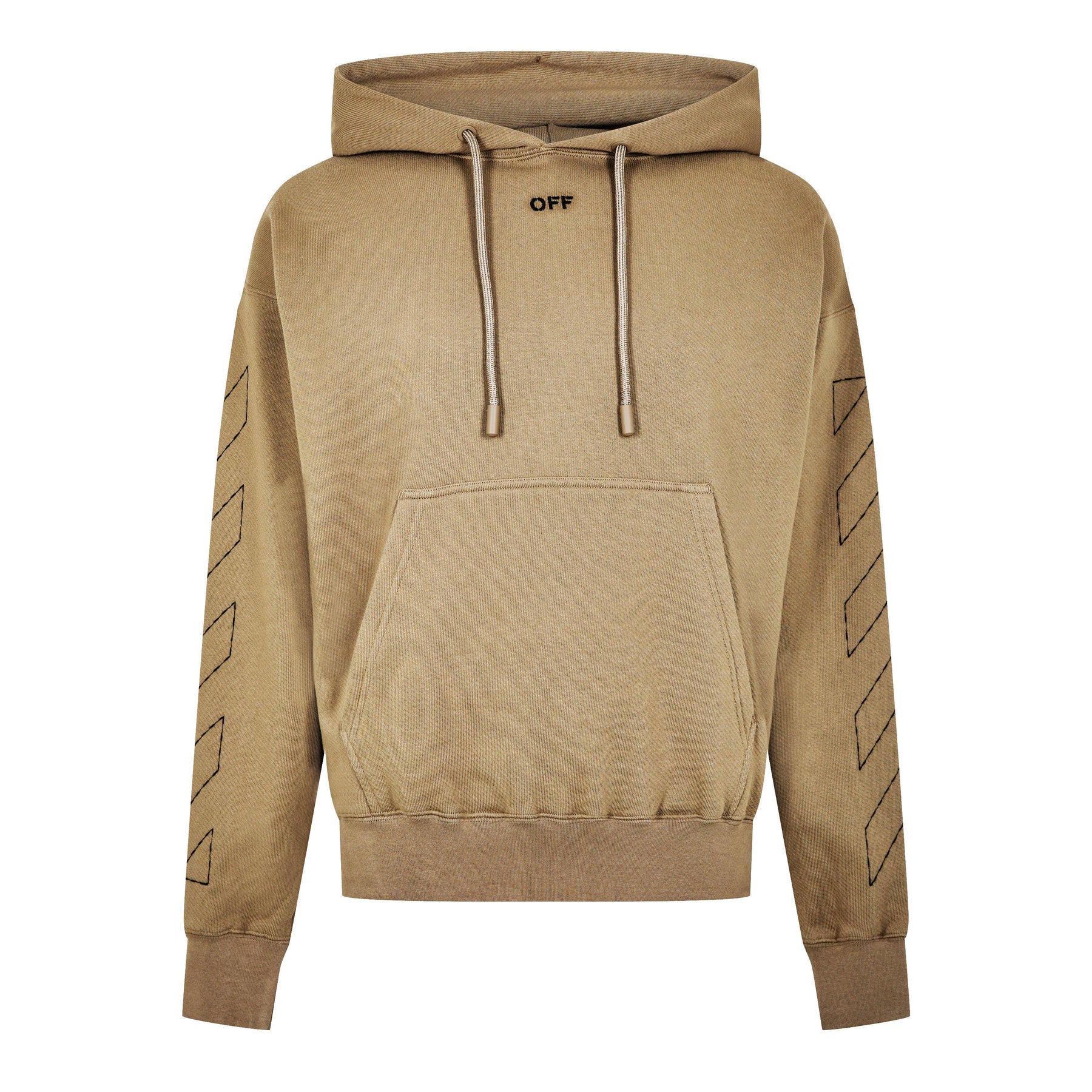 Men's Off-Stitch Cotton Hoodie with Embroidered Logo