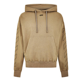 Men's Off-Stitch Cotton Hoodie with Embroidered Logo