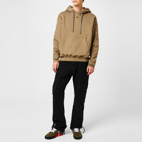 Men's Off-Stitch Cotton Hoodie with Embroidered Logo