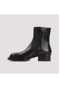 Alexander McQueen Black Ankle Boots Round Toe Zipper