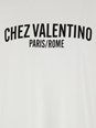 Valentino 'Chez' White Crewneck T-Shirt with Maxi Logo Print on the Front in Cotton Man