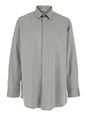 Fear of god Grey Shirt with Classic Collar and Logo Patch on the Rear in Cotton and Wool Blend Man