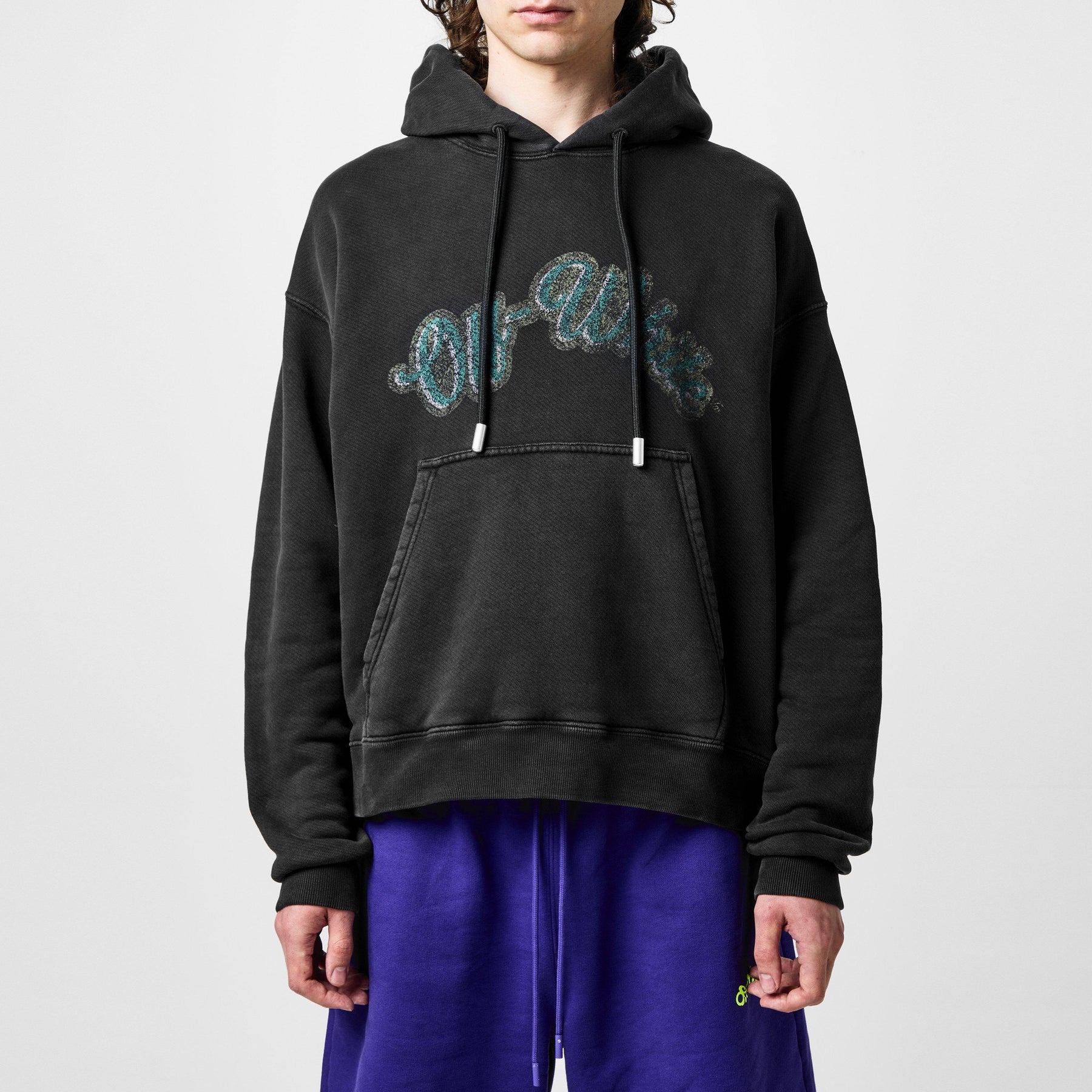 Men's Bacchus Skate Hoodie, Unique Distressed Print