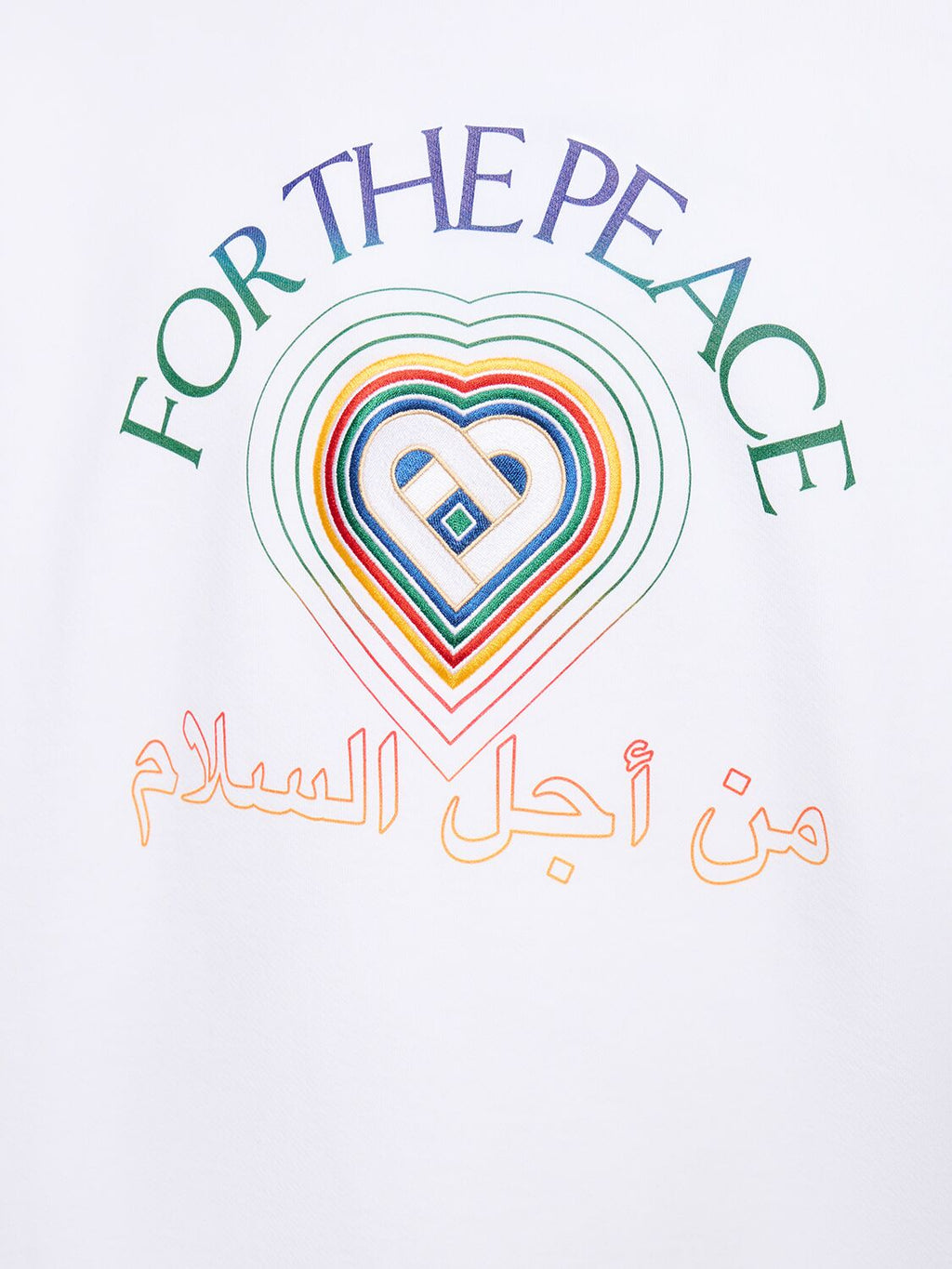 CASABLANCA Casablanca For The Peace organic cotton sweatshirt - Size: L Sweatshirts | Shop From The Mirage