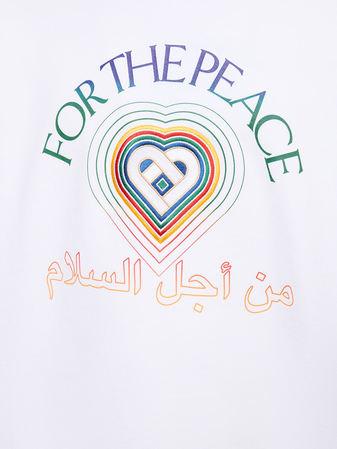 CASABLANCA Casablanca For The Peace organic cotton sweatshirt - Size: L Sweatshirts | Shop From The Mirage