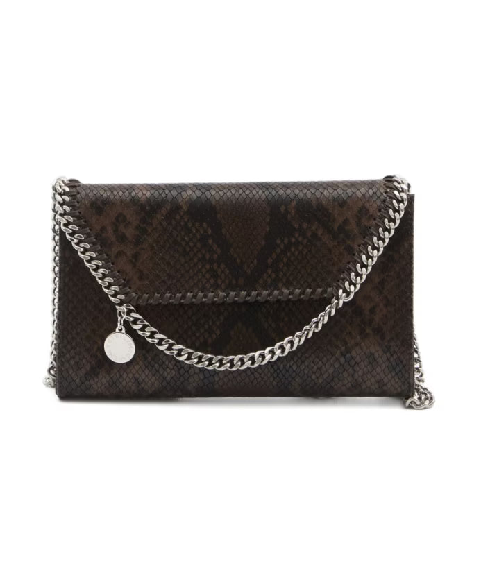 Snakeskin Effect Chain Strap Bag