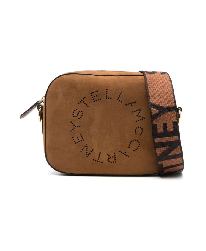 Brown Faux Suede Shoulder Bag
